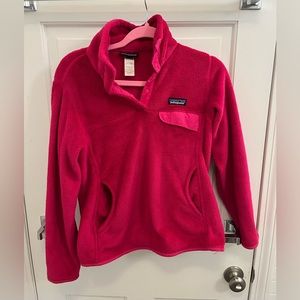 Patagonia Snap-T Fleece Pullover. Pink. Size Small.